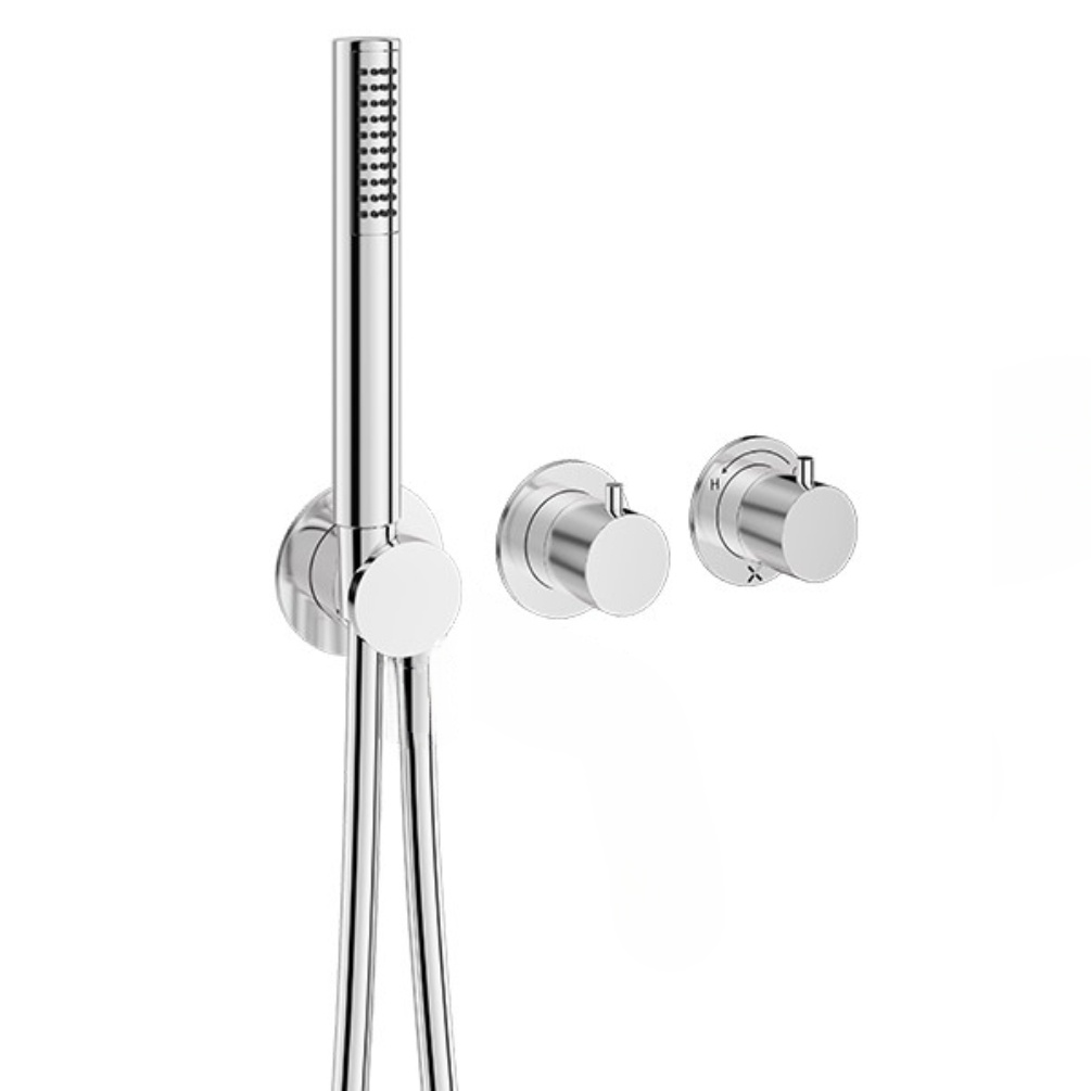 Crosswater Module Chrome 2 Handle Shower Valve & Handset